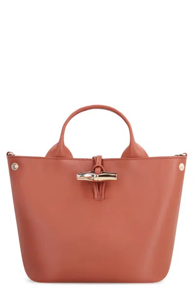 Longchamp S Le Roseau Leather Handbag