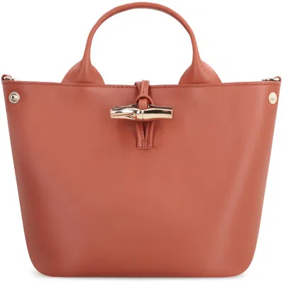 Longchamp S Le Roseau Leather Handbag