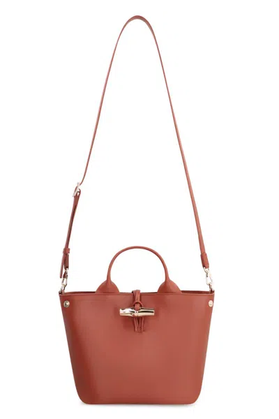 Longchamp S Le Roseau Leather Handbag
