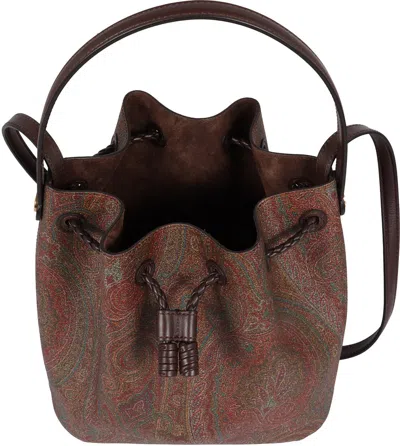 Etro Paisley Print Small Bucket Bag