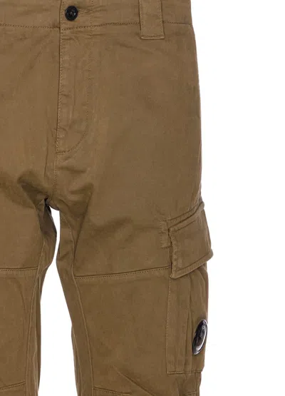 C.p. Company Cargo Pants Multiple Pockets In Green