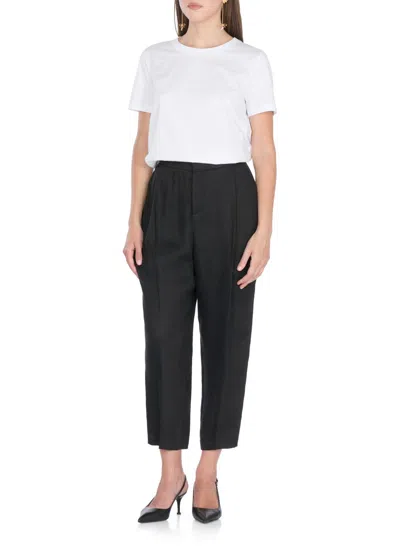 Elisabetta Franchi Viscose And Linen Pants