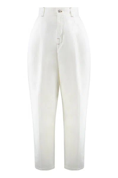 Jacquemus Women Le De-nimes Curzi Jeans In White