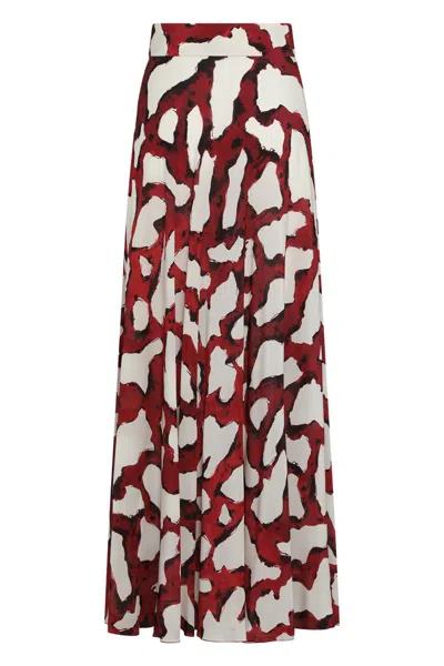 Marinella Piccinno Abstract-print Skirt In Multi