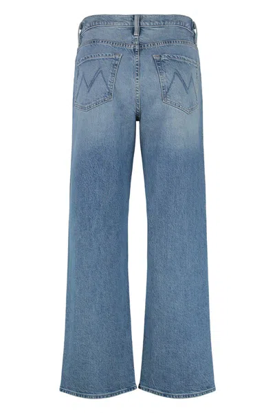 Mother The Dodger Sneak Straight Leg Jeans In Blue