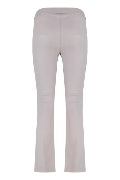 Sablyn Devon Leather Pants In Purple