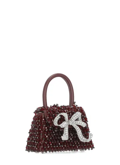Self-portrait Embellished Micro Bow Bag