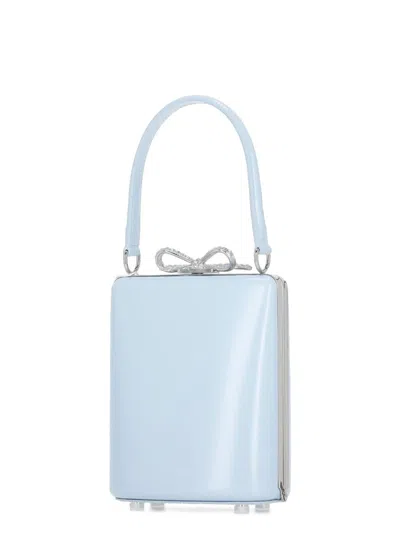 Self-portrait Leather Hand Bag In White