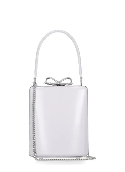 Self-portrait Leather Hand Bag In White