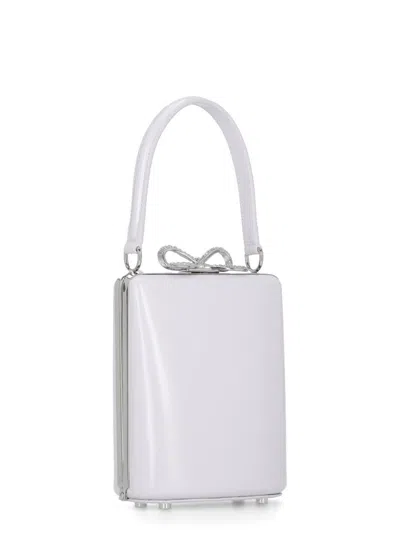 Self-portrait Leather Hand Bag In White