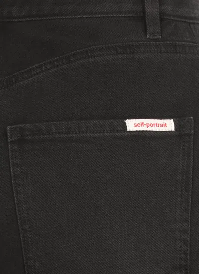Self-portrait Self Portrait Straight Jeans With Bows