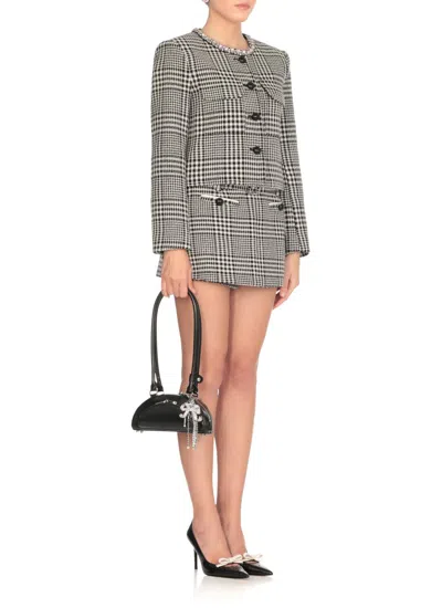 Self-portrait Houndstooth Mini Skirt