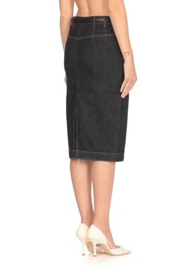 Self-portrait Indigo Skirt