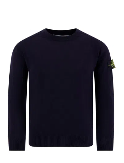 Stone Island Wool Jersey. In Black