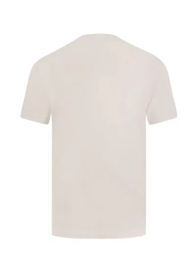 Stone Island Short-sleeved T-shirt With Compass Logo Patch In White