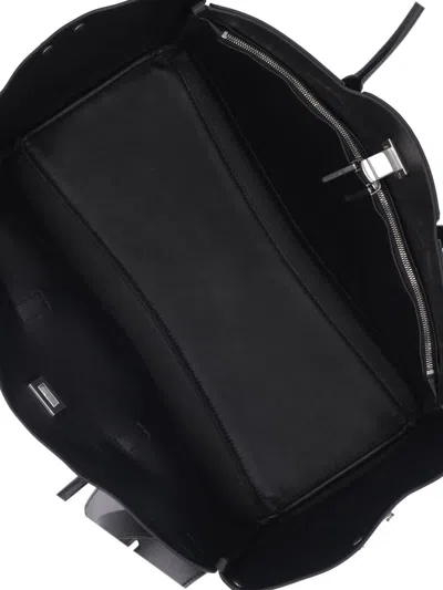 Balenciaga Medium Leather Bel Air Carry All Tote Bag In Black