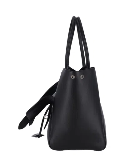 Balenciaga Medium Leather Bel Air Carry All Tote Bag In Black