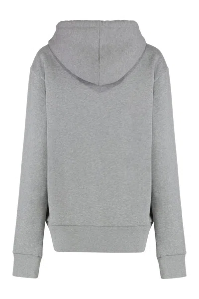 Jw Anderson Grey Cat Print Hoodie