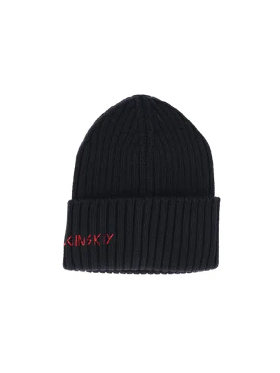 Ruslan Baginskiy Logo Wool Blend Beanie In Black