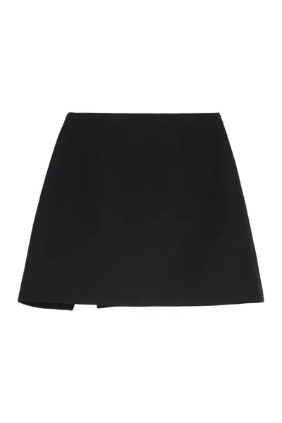 Self-portrait Crystal-embellished A-line Miniskirt