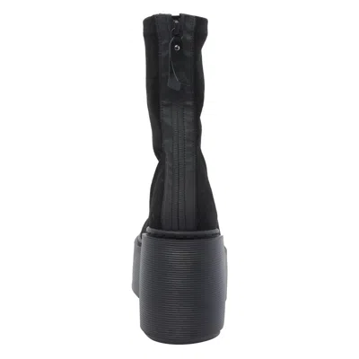 Vic Matie 100mm Stripy Platform Boots In Black
