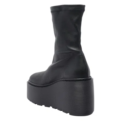 Vic Matie Fiction 101 High Heels Ankle Boots In Black Leather In Black