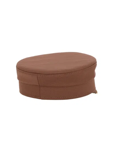 Ruslan Baginskiy Casual Hat Gold-tone Hardware In Brown
