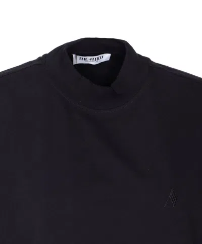 Attico T-shirt Black In Black
