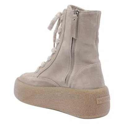 Vic Matie Boots In Neutral