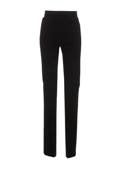 Pinko High-waisted Flared Trousers In Black