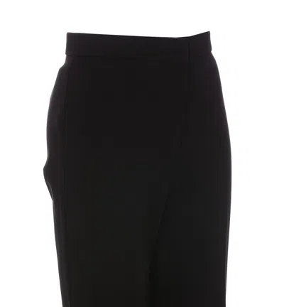 Pinko High-waisted Flared Trousers In Black