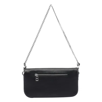 Zadig & Voltaire Black Leather Rock Nano Shoulder Bag