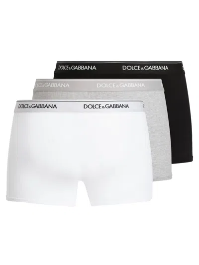 Dolce & Gabbana 3-pack Regular Fit Boxer Shorts In White