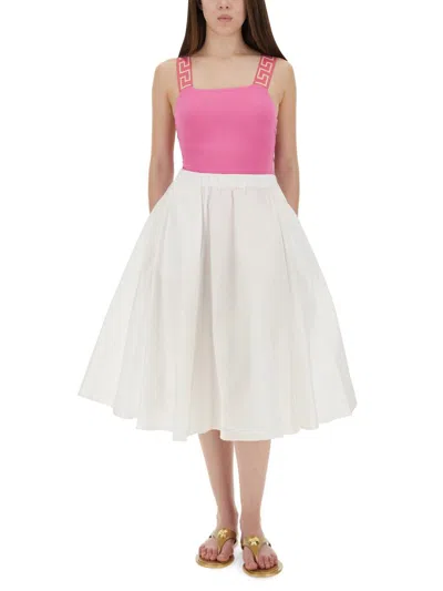 Versace Greca Border Sleeveless Body With High-cut Leg