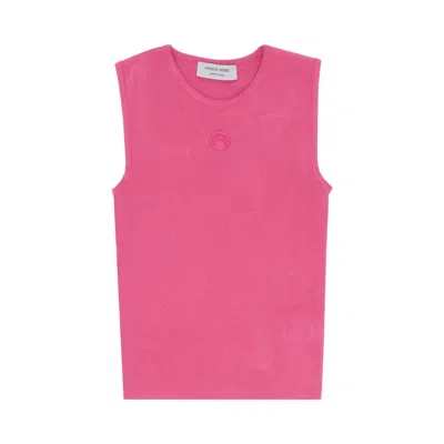 Pre-owned Marine Serre Core Knitted Vest Top 'pink'