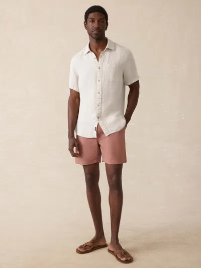 Faherty Short-sleeve Palma Linen Shirt