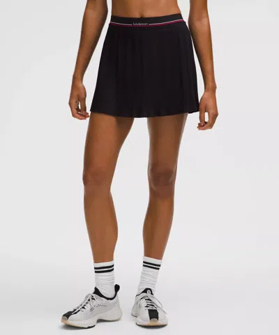 Lululemon Logo-waist Micro-pleat Mid-rise Tennis Skirt