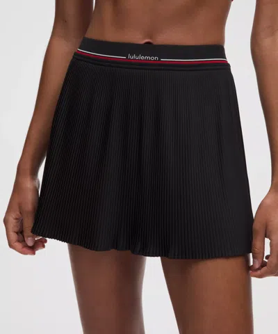 Lululemon Logo-waist Micro-pleat Mid-rise Tennis Skirt