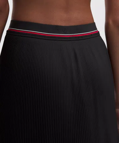 Lululemon Logo-waist Micro-pleat Mid-rise Tennis Skirt