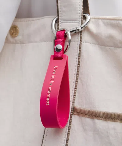 Lululemon Silicone Keychain