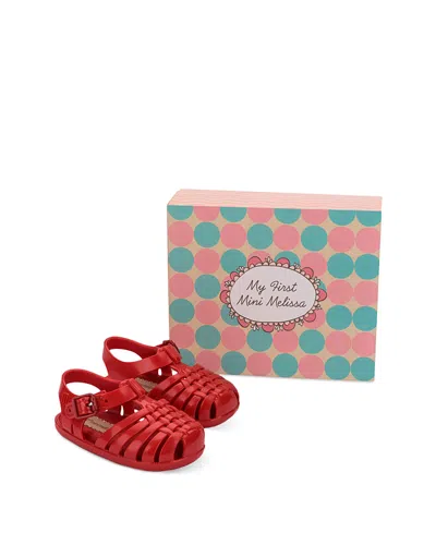 Mini Melissa Girls' My First Possession Fisherman Sandals - Baby In Red