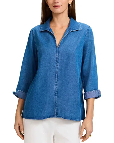 Foxcroft Agnes Denim Shirt