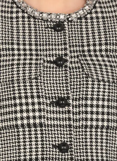 Self-portrait Wool Houndstooth Tailored Jacket Jackets Multicolor