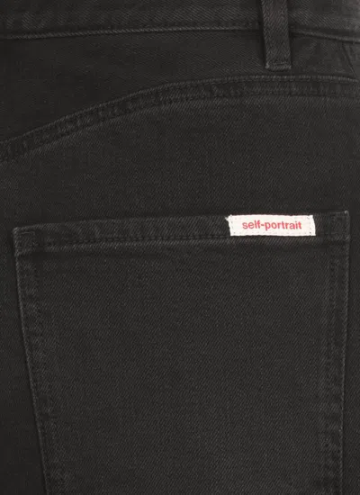 Self-portrait Self Portrait Straight Jeans With Bows