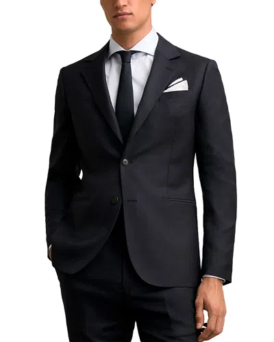 Reiss Slim Fit Prince Of Wales Check Wool Blazer In Black