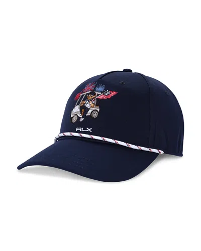 Polo Ralph Lauren Rlx Seasonal Bear Cap In Blue