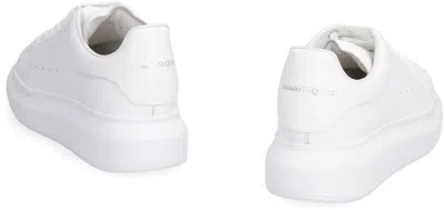Alexander Mcqueen Larry Leather Sneakers In White
