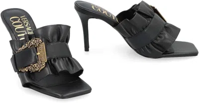 Versace Jeans Couture Emily Mules In Black