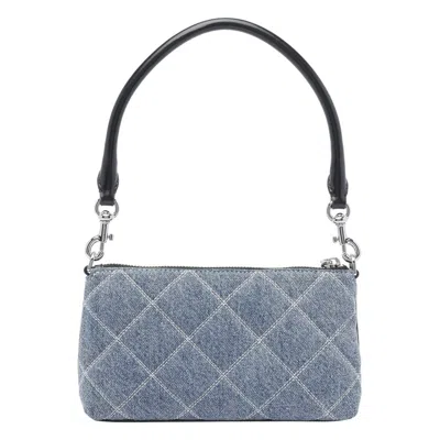 Marc Jacobs Quilted Denim Shoulder Bag With Removable Straps
