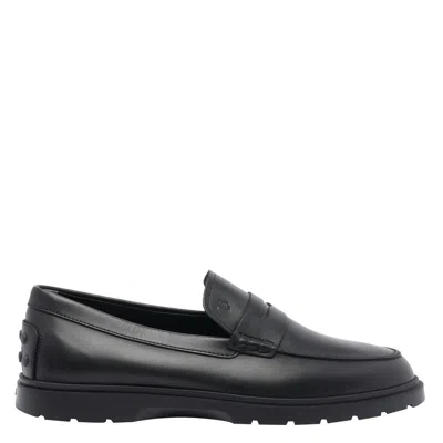 Tod's Flat Shoes In Black